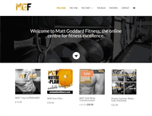 Tablet Screenshot of mattgoddardfitness.com